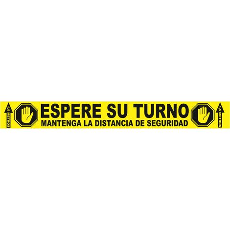 NORMALUZ CINTA ADHESIV 70X10 PAQU 10 UND ESPERE SU TURNO BA81100 (1/2)