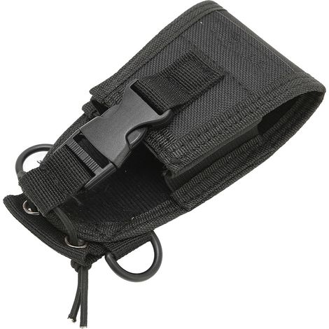 Étui de protection en nylon pour talkie-walkie portable bidirectionnel avec bandoulière réglable, compatible avec KenwoodMSC-20C. (1/5)