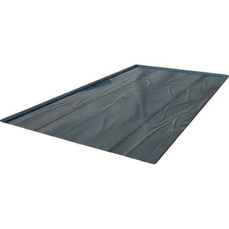 Cubierta solar para piscina, retención de calor, protección UV, gris oscuro. (1/2)