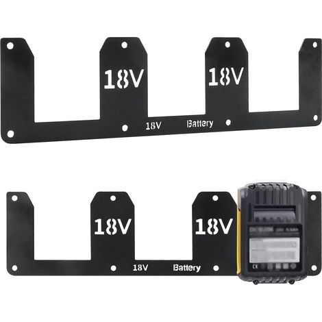 Supporto da parete per batteria in metallo, dispositivo di accumulo della batteria, 18 V (1/5)