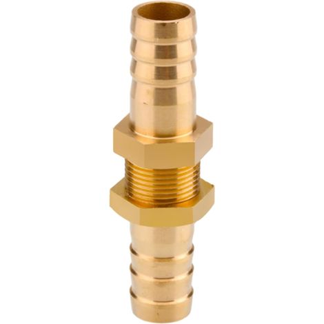 Raccord cannelé en laiton 1/2", filetage femelle, épisseur de métaux, barbillons, raccord tuyau, connecteur adaptateur pour air, eau, huile (épaisseur 8 mm) Pagode 12 Mm Grand Cuivre (1/5)
