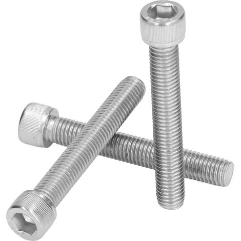 Lot de 20 vis à tête cylindrique creuse M12x1,75 DIN 912 en acier inoxydable A2-70 à gros filetage (1/5)