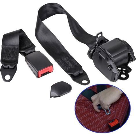 Juego de 2 extensores de cinturón de seguridad de 45 cm para cinturones de seguridad de 20-21 mm de ancho, accesorios universales para el interior del coche. (1/5)