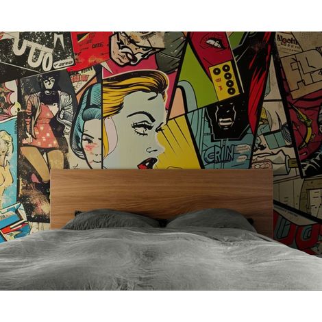 Papier peint Bande dessinée – Comics urbains - 150 x 250 cm (1/2)