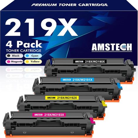 219X 219A W2190X 3302FDW MFP 3302FDW 3302SDW Toner 4-Pack sans Puce (1/5)