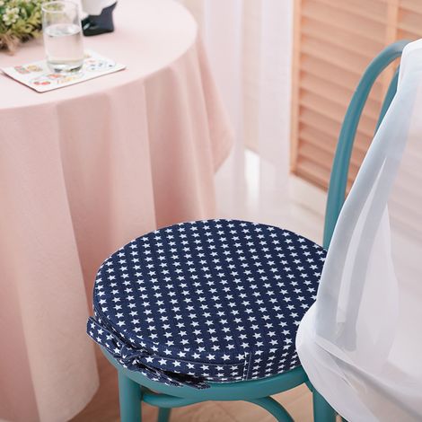 Coussin de rehausseur pour enfant, bleu étoile, siège confortable pour bébé, assise surélevée pour chaise et tabouret (1/5)