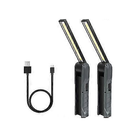 Stück wiederaufladbare LED-Arbeitsleuchte, 5 Modi, faltbare Taschenlampe mit Magnetfuß, Inspektionsleuchte für Camping, Auto