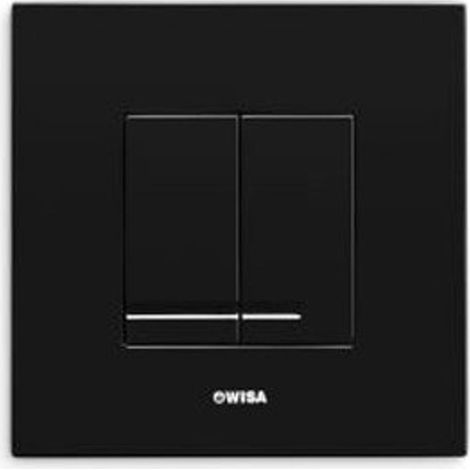 Wisa XS Panneau de commande - carré - 16x16x1 - double chasse - plastique - noir (1/2)
