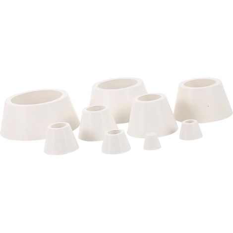 Ensemble d'adaptateurs en caoutchouc pour entonnoir Büchner avec 9 tailles, joint filtrant élastique pour filtration, manchons coniques pour entonnoir de laboratoire (1/5)