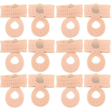 Protection de pied perforée pour l'absorption des chocs, demi-coussinet souple et résistant à l'usure, sangle de maintien du pied (1/5)