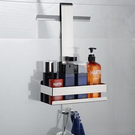 Hanging Shower Bracket, Stainless Steel Bathroom Bracket for Hanging Glass Shower Enclosures (1/4)