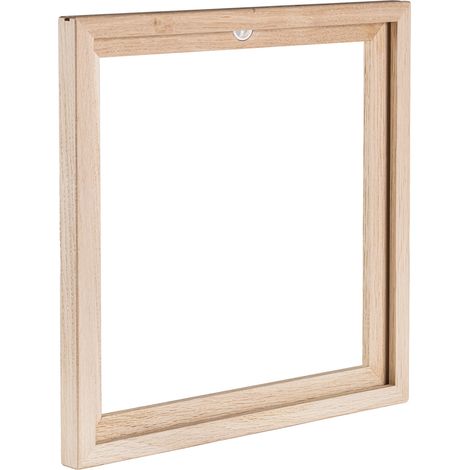 Cadre porte disque vinyle bois naturel - accrocher vos pochettes de vinyle au mur.