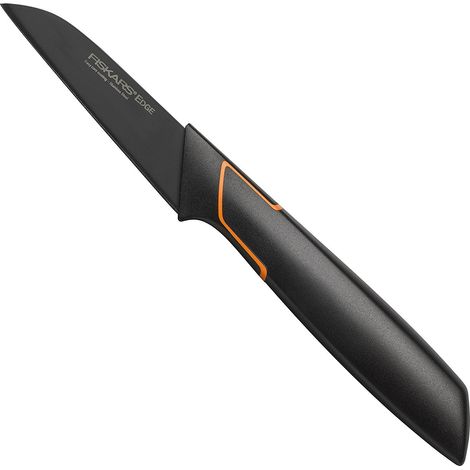 Fiskars Coltello per Sbucciare, Acciaio Inossidabile, Nero, 19.6 x 6.5 x 1.6 cm, 1003091 (1/5)