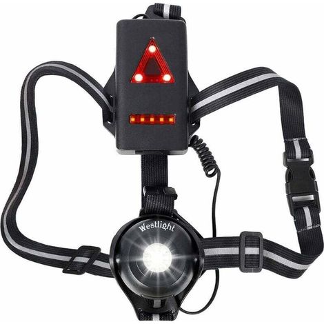 USB Rechargeable LED Running Light - Waterproof - 500 Lumens - Adjustable Beam Angle - Perfect Light for Jogging, Fishing, Camping, Kids, and More (1/5)