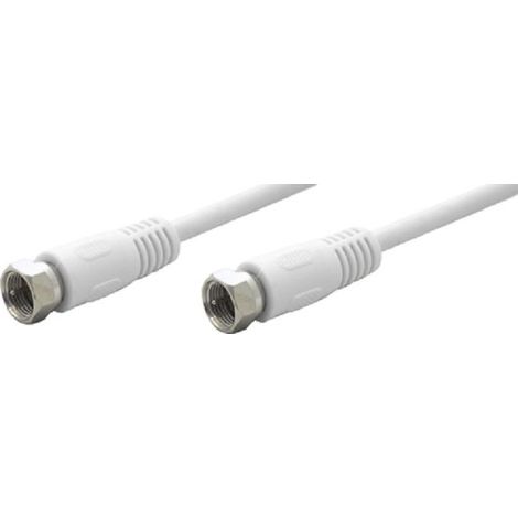 Câble Tv-Sat coaxial d'antenne satellite fiches F