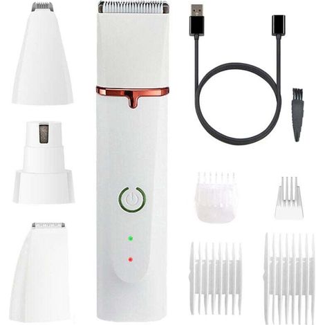 Tondeuse Silencieuse Rechargeable USB Pour Ongles De Chien Et Chat Broyeur Professionnel Soin Pattes Animaux