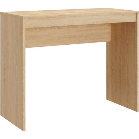 Scrivania Tavolo da ufficio Rovere Sonoma 90x40x72 cm in Legno Multistrato (1/5)