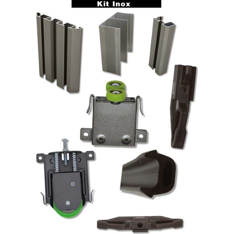 Kit STD Small DUVAL BILCOCQ - altezza 2500 mm - lunghezza 3000 mm - acciaio inox spazzolato - 73-0016-K133