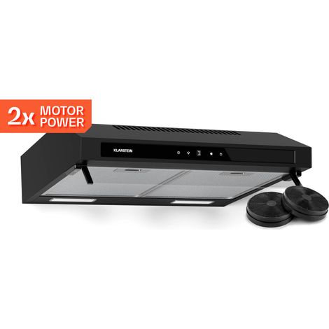 Klarstein Campana extractora Purista Force  Compacta  384,8 m³/h  CEE C  Tecnología de doble motor