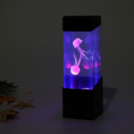 Aquarium de méduses LED [Jellyfish Aquarium Color Changing] [10000h service] [ABS+PC] [USB/Batterie AAA] [Simulation Jellyfish Fish Tank]