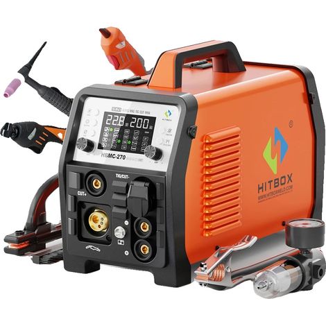 Máquina de soldar multiproceso 6 en 1, TIG de alta frecuencia, HBMC270 (1/5)