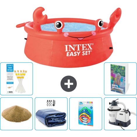 Intex Piscina Easy Set Rotonda - Granchio - 183x51 cm - 7-pezzi  S36