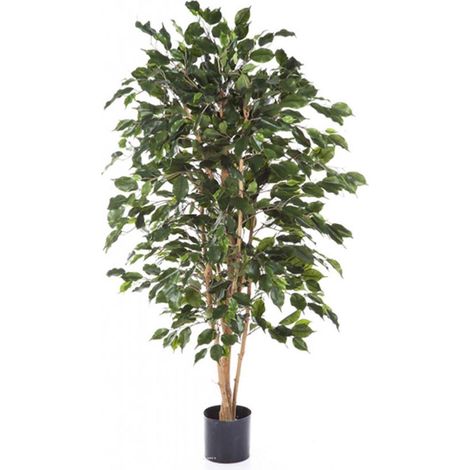 Ficus Exotica artificiel Vert H 210 cm 1760 feuilles en pot
