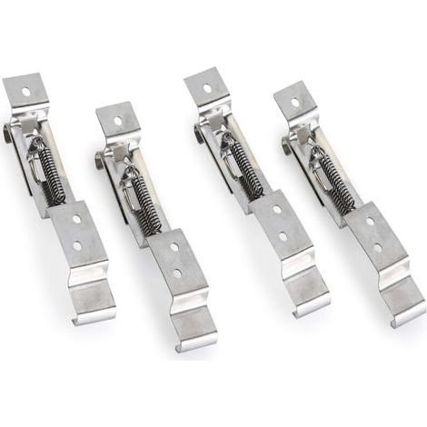 2pcs Remorque Nombre Plaque Clips Licence Support de Plaque de Fixation à Ressort En Acier Inoxydable (1/4)