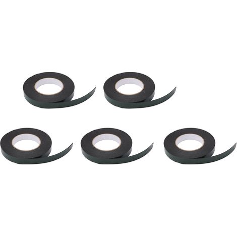 5 Stück PE-Schaumklebeband, multifunktional, wasserdicht, doppelseitig, 1 mm Klebeschicht, 20 mm breit (1/5)