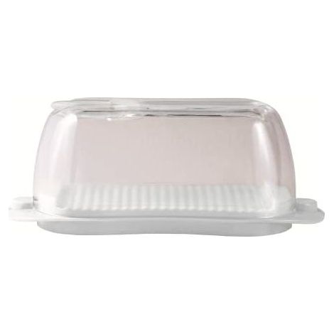 Snips 00863 Burriera Portaburro 0.5 L con Coperchio Trasparente Spalma Burro 2 Chiusure Sicurezza BPA Free colore Bianco (1/5)