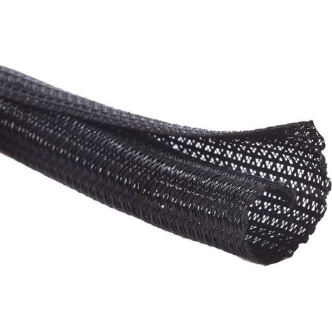 50cm Self-Closing Cable Sleeve, Cable Organizer, Cable Management for Computer, Car - Black (1/5)