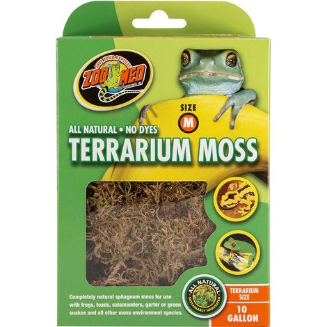 Terrarium Moss MD Substrato naturale di muschio per anfibi e rettili di ambienti paludosi