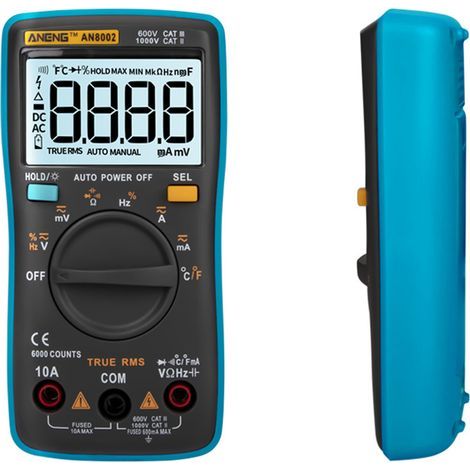 AN8002 6000 Count TRMS Auto Multifunktionsmultimeter, Blau (1/5)