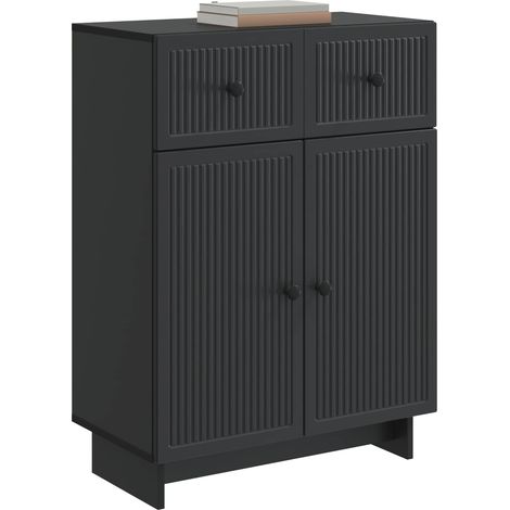 Maison Exclusive - Credenza Nero 66 x 34,5 x 90 cm Legno ingegnerizzato (1/5)