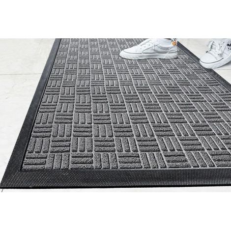 Rutschfeste Eingangsmatte 45 x 75 cm – Grau (1/4)