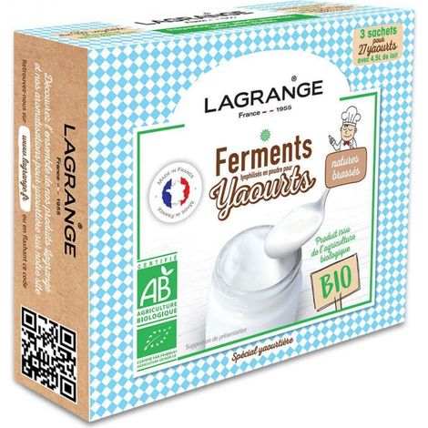 Lagrange Fermenti Bio per Yogurt Fatti in Casa Bustine Pratiche