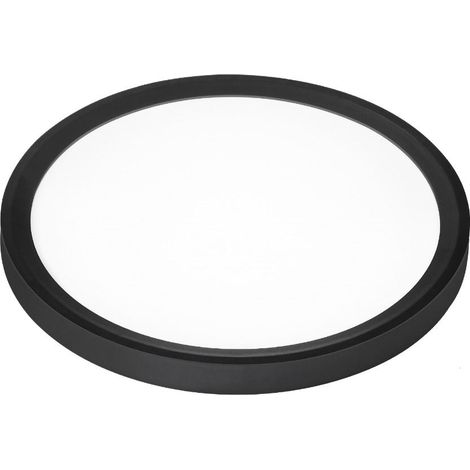 Panel LED redondo superficie 18W 3000-6500K negro 230mm (1/3)