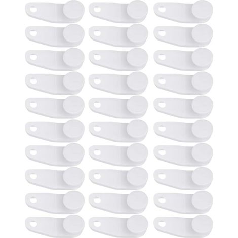 Bardusch - Lot de 30 crochets de suspension pour rideaux de fenêtre (1/4)