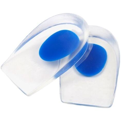 Talonnette épine calcanéenne 4 pièces – Semelle gel silicone orthopédique – Amortissement des impacts – Taille 40-45 – Compatible tous types de chaussures (1/5)