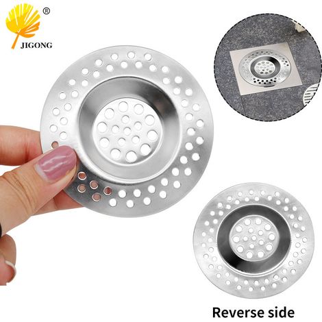 Grille de siphon de sol en acier inoxydable, filtre de siphon de salle de bain, filtre anti-obstruction pour évier, filet anti-obstruction pour réservoir d'eau