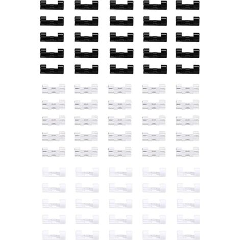 Organisateur de Câbles 120 Pièces Clips Autocollants en Tpr Légers pour Fixation de Câble Domestique et Maintien de L'ordre la Chambre (1/5)