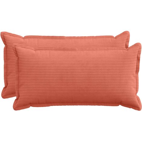 Housse de coussin 2 pc HOUTEN Rouge orange 40 x 80 cm vidaXL