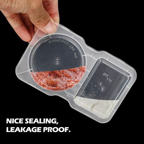 40 colours: Transparent Material: Plastic Disposable plastic containers for sauces, condiments, cups, sauces, oil, vinegar. (1/5)