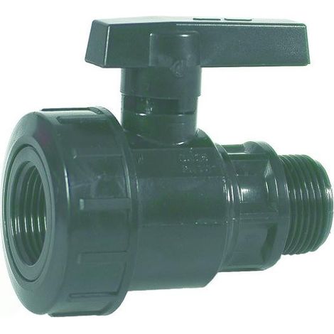 VALVOLA A SFERA MASCHIO FEMMINA DA 1" CONF.3 PZ.PER TUBO IRRIGAZIONE INTERRATA