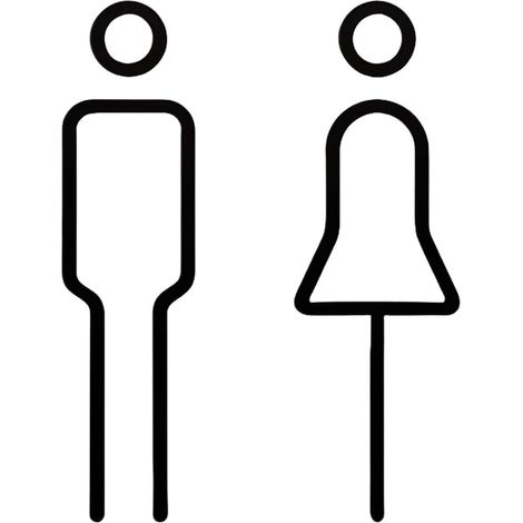 Toilet Sign Acrylic Toilet Sign (1/5)