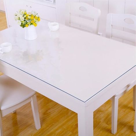 TEMPSA Transparent Nappe de Table en PVC Décoration Maison Pour Protection 70x140 (1/4)