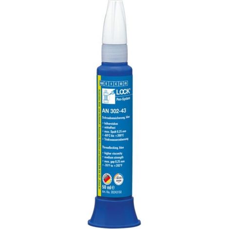 Fissaggio filettato WEICONLOCK® AN 302-43 50ml mf.hv.blù DVGW, KTW Pen (1/3)