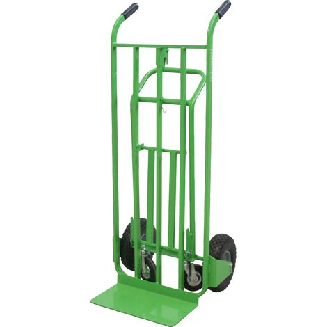 Carrello Trasformabile con 2 ruote Antiforatura e 2 in gomma piena