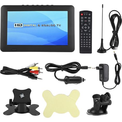 LEADSTAR Télévision Numérique Portable ISDB T avec Écran LED TFT et Batterie Rechargeable (110-220V EU) (1/5)
