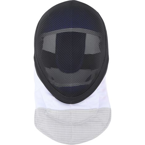 Masque d'escrime de protection avec bavette rembourrée pour entraînement quotidien et compétition Noir Taille M (1/5)
